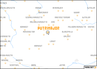 map of Putrimajor