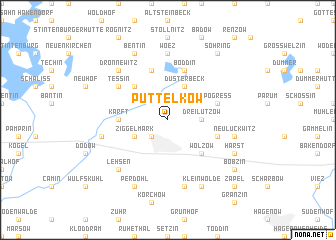 map of Püttelkow