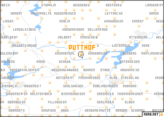 map of Pütthof