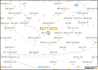 map of Puttigny