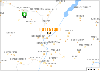 map of Puttstown