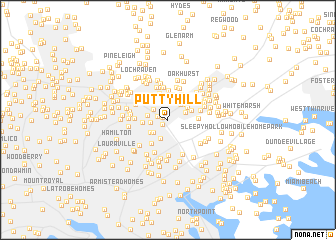 map of Putty Hill