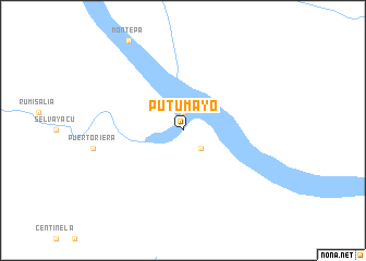 map of Putumayo