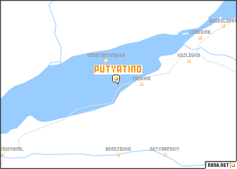 map of Putyatino