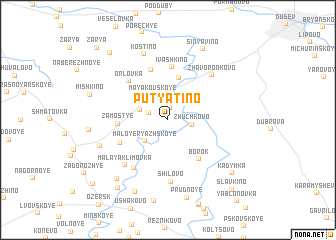 map of Putyatino
