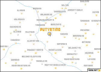 map of Putyatino