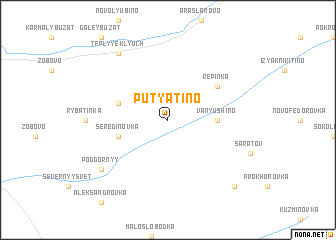 map of Putyatino