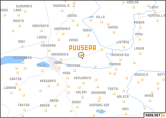 map of Puusepa