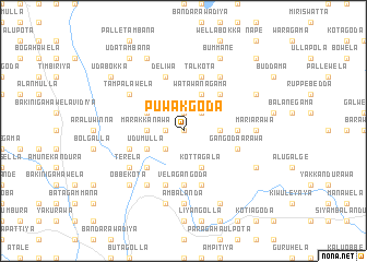 map of Puwakgoda