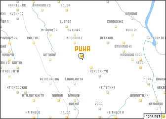 map of Puwa