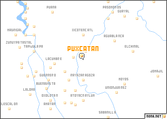 map of Puxcatán