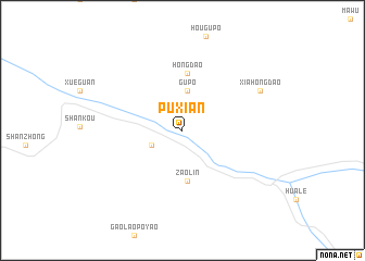 map of Puxian