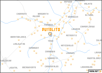 map of Puyalito