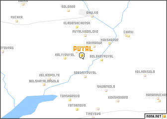 map of Puyal