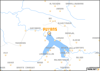 map of Puyáns