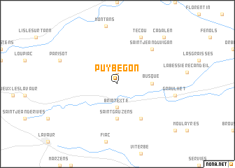 map of Puybegon