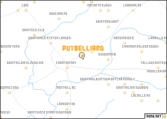 map of Puybelliard