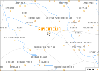 map of Puycatelin