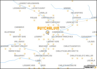 map of Puy Chalvin