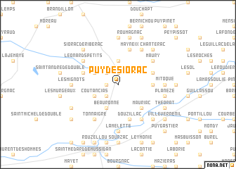 map of Puy de Siorac