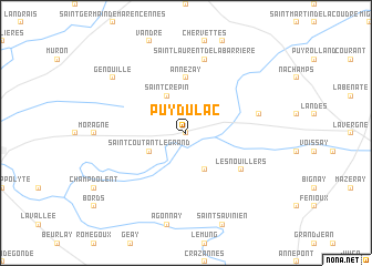 map of Puy-du-Lac