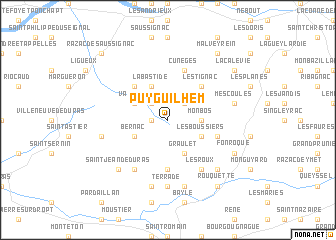 map of Puyguilhem