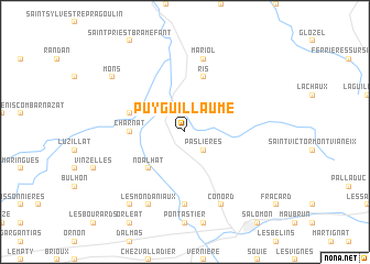 map of Puy-Guillaume