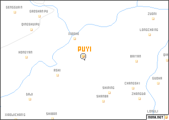map of Puyi