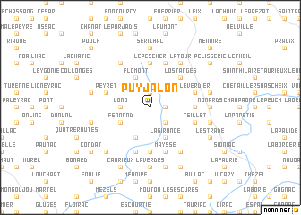 map of Puy Jalon