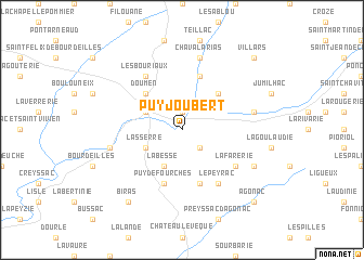 map of Puyjoubert