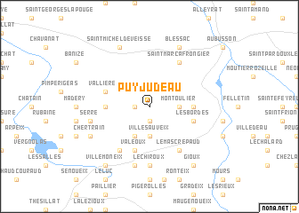 map of Puy-Judeau