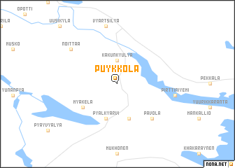 map of Puykkola
