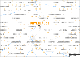 map of Puy-la-Laude