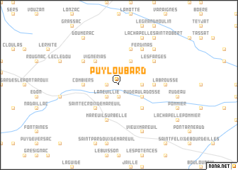 map of Puyloubard