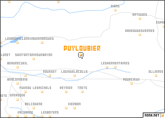 map of Puyloubier