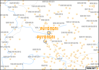 map of Puyong-ni