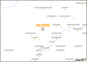 map of Puyŏn-ni