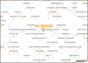 map of Puyrenier