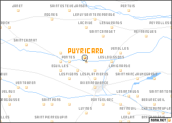 map of Puyricard