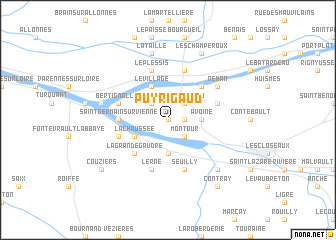 map of Puy Rigaud