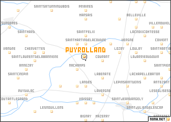 map of Puyrolland