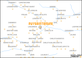 map of Puy-Saint-André