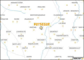 map of Puységur