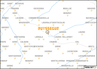 map of Puysségur