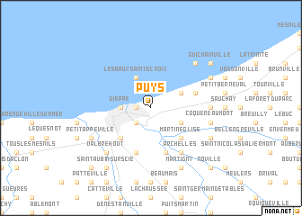 map of Puys