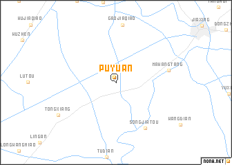 map of Puyuan