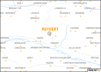 map of Puyvert