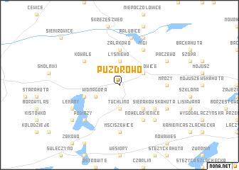 map of Puzdrowo