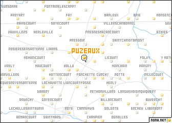 map of Puzeaux