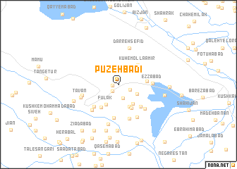 map of Pūzeh Bādī